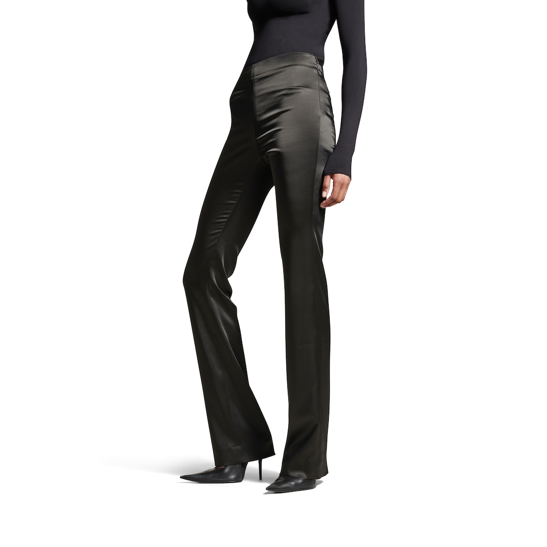 Balenciaga Pantalón De Talle Alto para Mujer en Negro Gran oferta