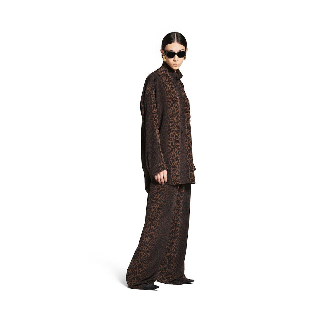 Balenciaga Pantalón De Pijama para Mujer en Marrón