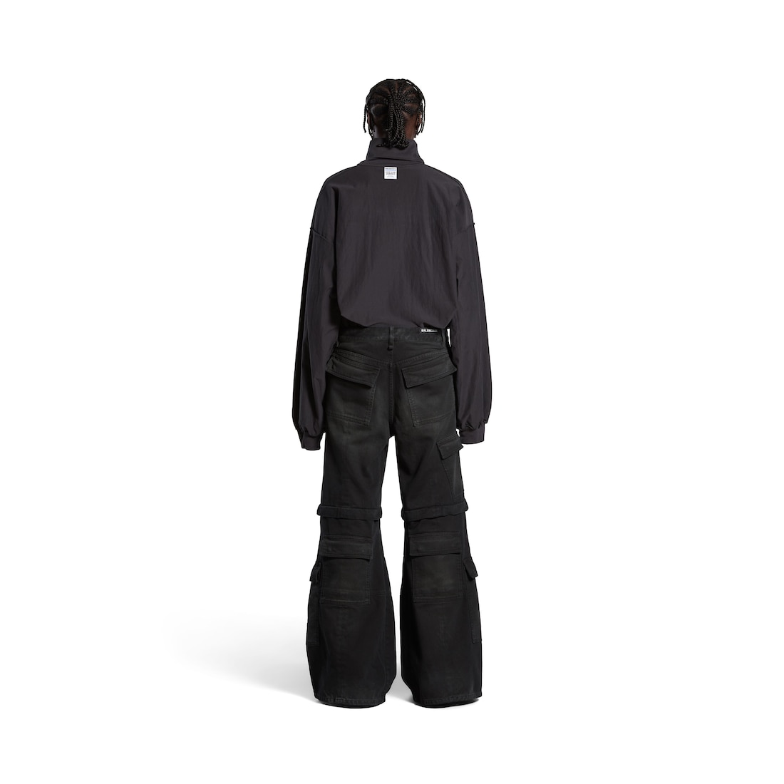 Balenciaga Pantalón Cargo Flared en Negro Los más vendidos