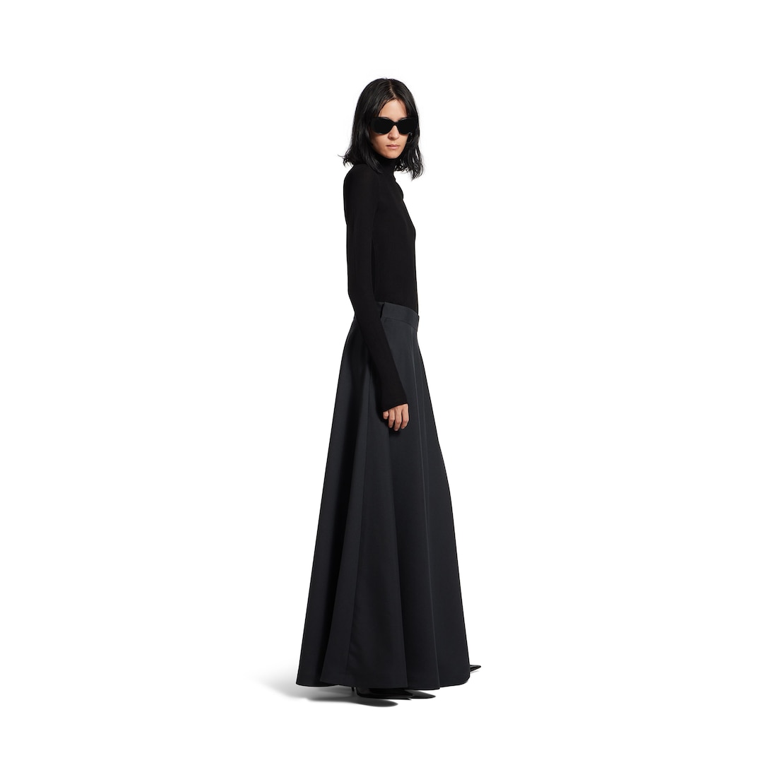 Balenciaga Top Con Cuello Redondo Bb Garderobe Ajustado para Mujer en Negro Tienda