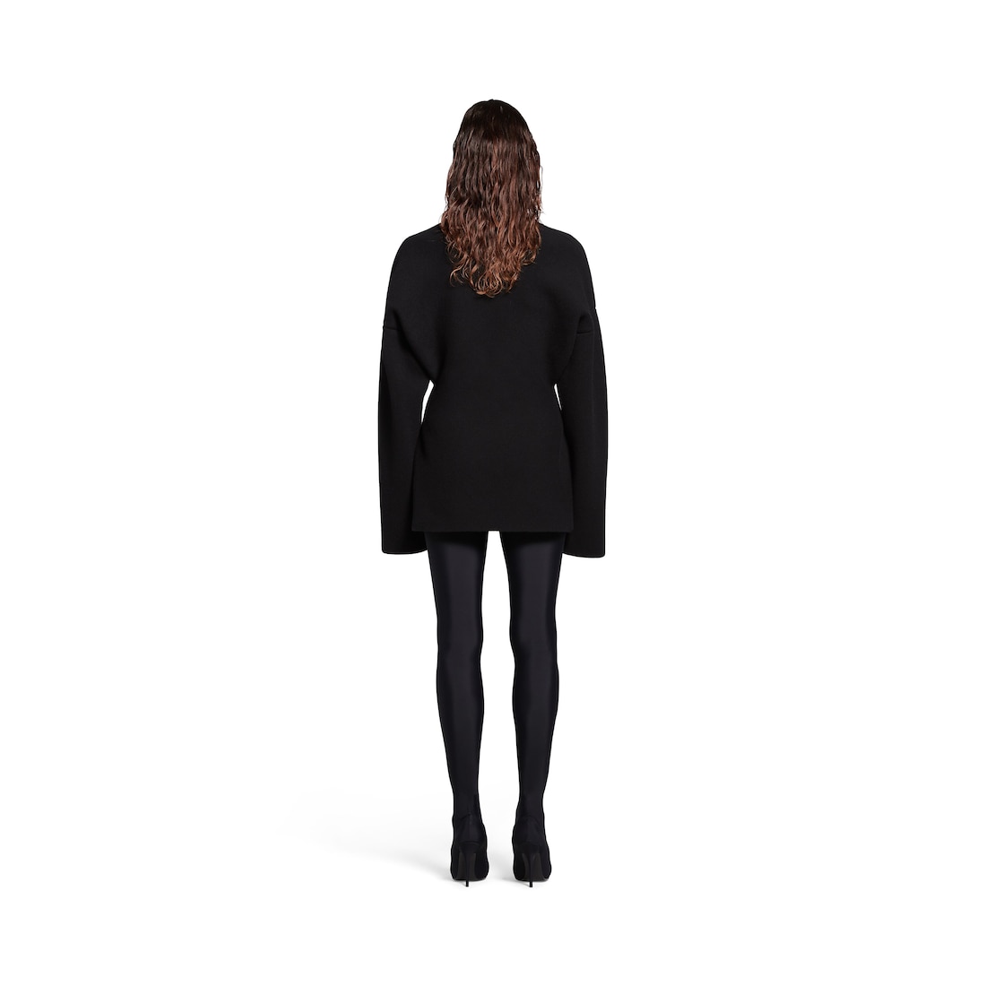 Balenciaga Jersey Con Cuello Cisne Hourglass para Mujer en Negro Rebajas online
