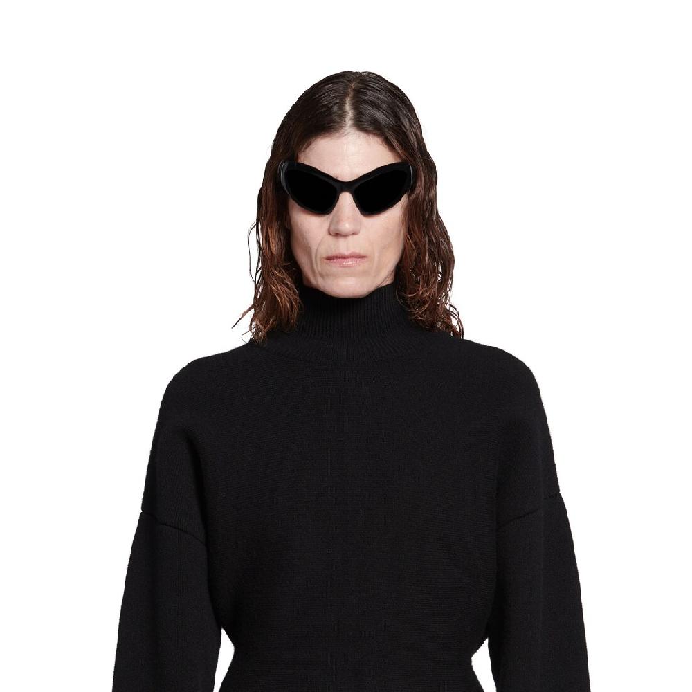 Balenciaga Jersey Con Cuello Cisne Hourglass para Mujer en Negro Rebajas online