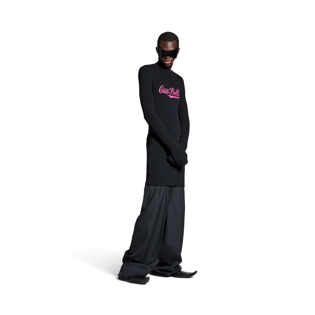 Balenciaga Cuello Cisne De Corte Largo Ciao Bello para Mujer en Negro Envío gratis
