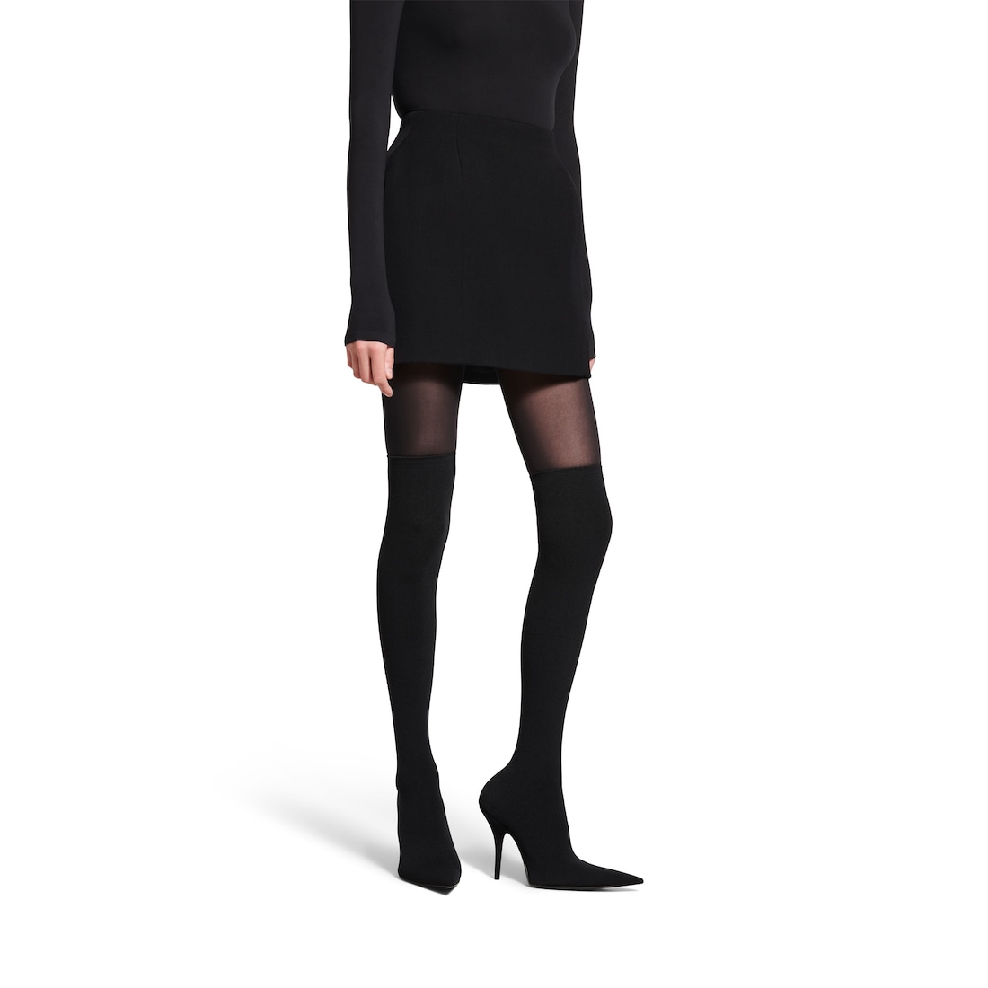 Balenciaga Falda Hourglass Mini para Mujer en Negro COMPRAR AHORA