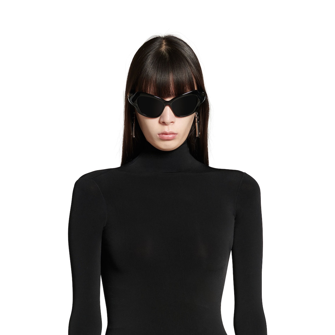 Balenciaga Minivestido De Manga Larga Balenciaga para Mujer en Negro ÚLTIMAS EDICIONES