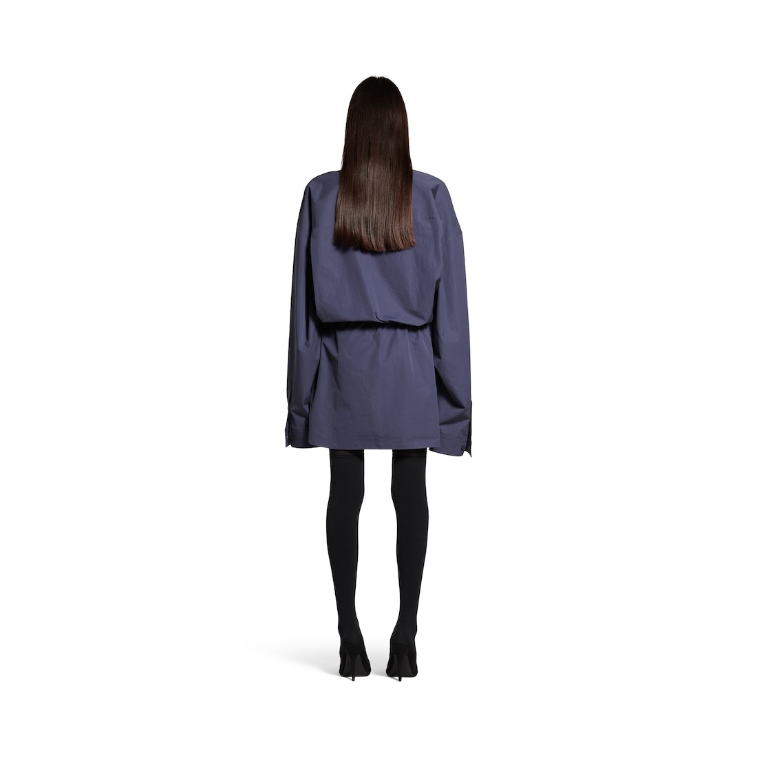 Balenciaga Minivestido Camisero para Mujer en Azul Degradado Últimos 2 días