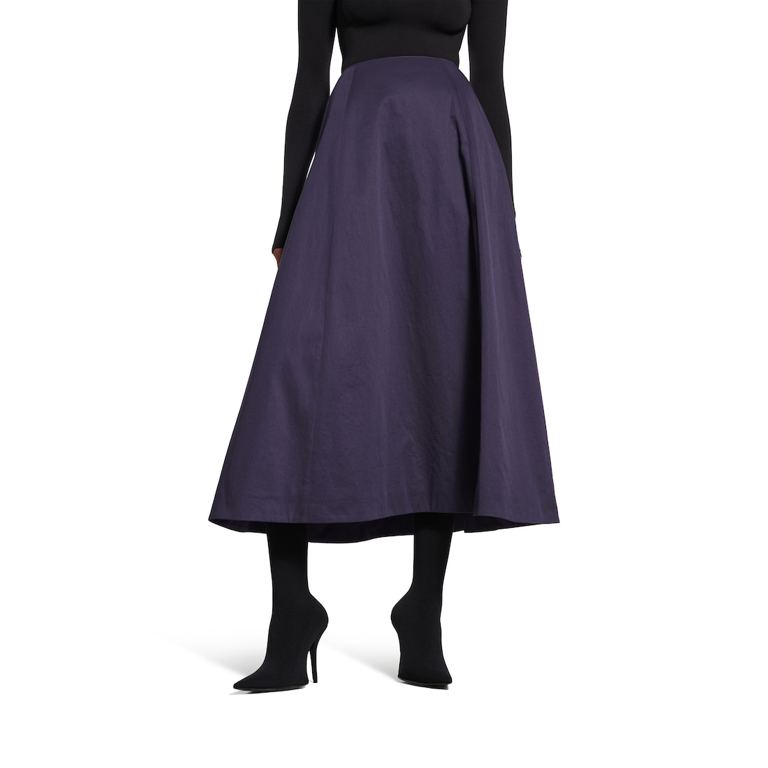 Balenciaga Falda Midi para Mujer en Azul Marino Oscuro Último día