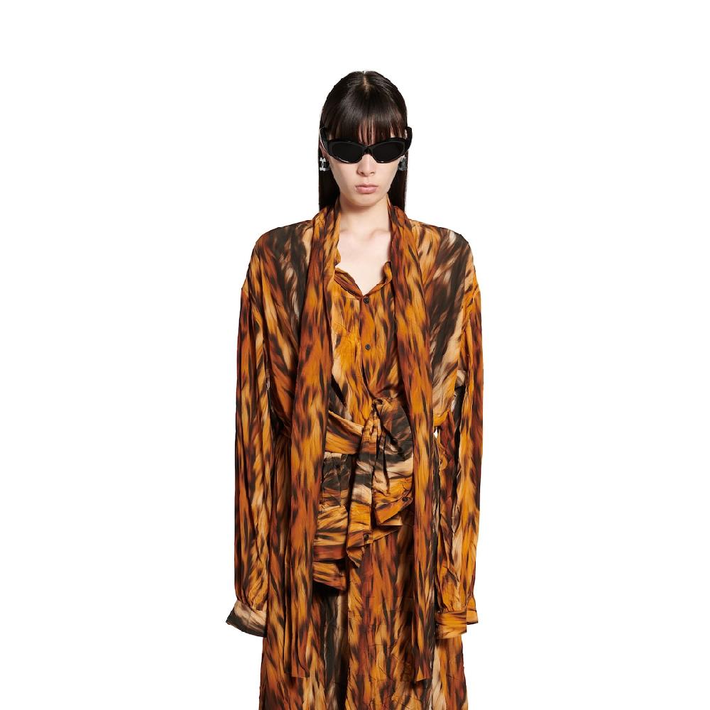 Balenciaga Vestido Anudado para Mujer en Marrón Solo hoy