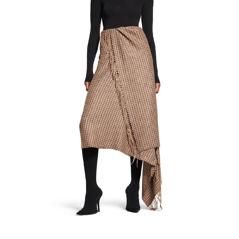 Balenciaga Falda Pañuelo para Mujer en Marrón Oferta especial de fábrica