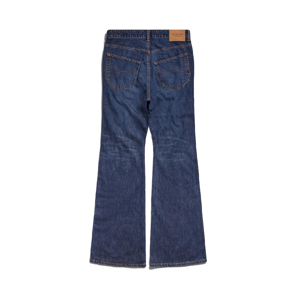 Balenciaga Pantalón Flared para Mujer en Azul Oscuro Grandes descuentos
