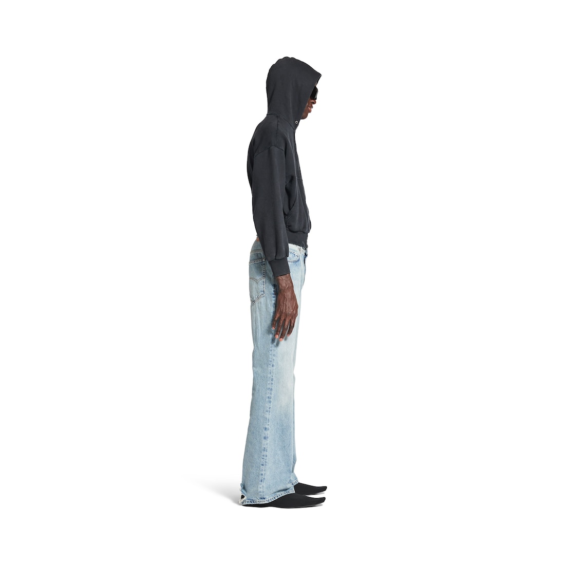 Balenciaga Pantalón Acampanado en Azul Claro Envío internacional gratuito