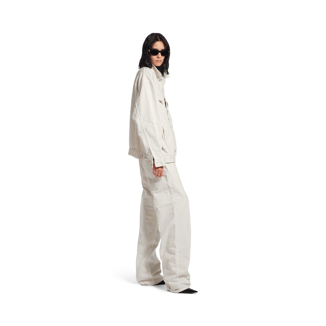 Balenciaga Chaqueta Vaquera Regular Fit en Blanco Ahorra y exporta