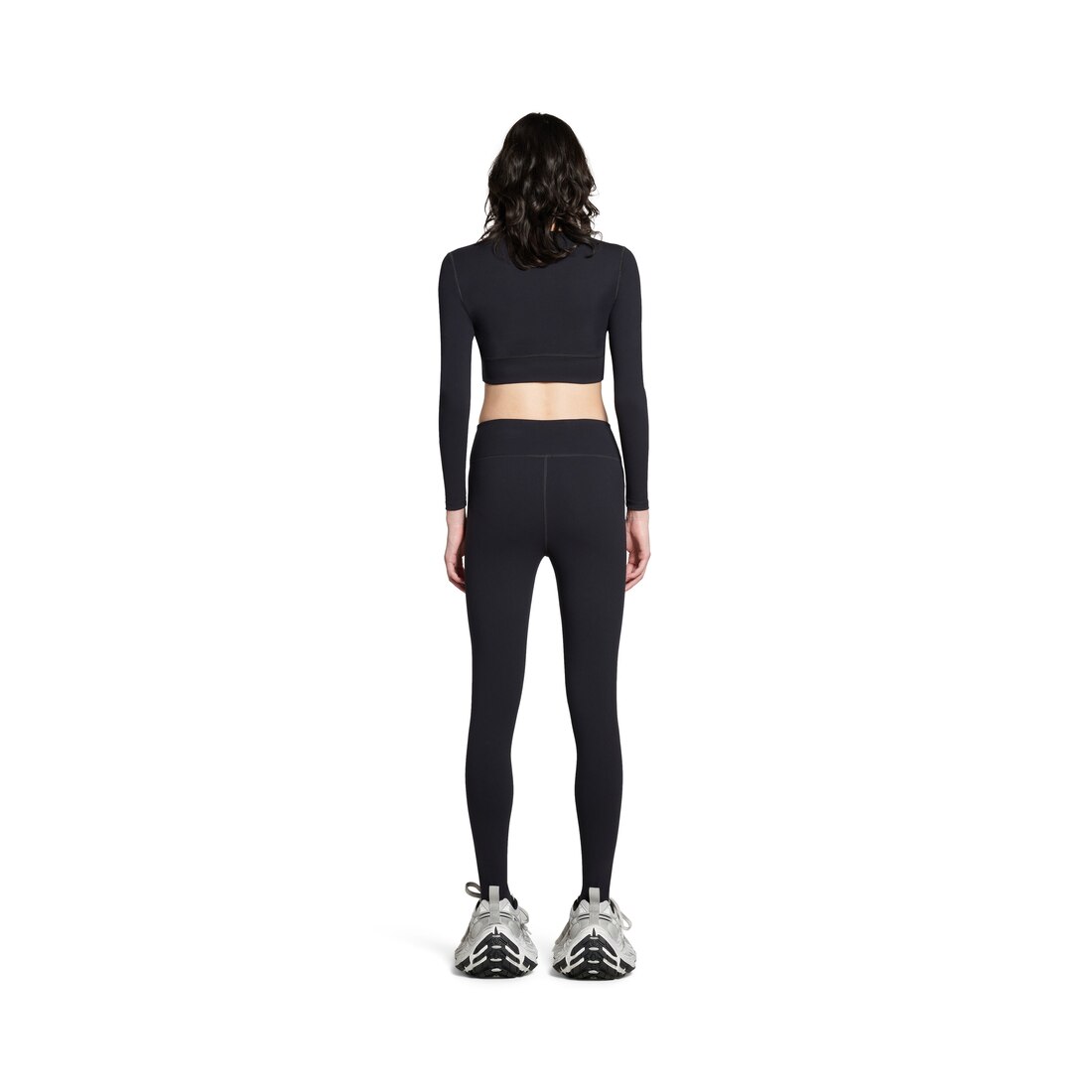 Balenciaga Sujetador Deportivo De Manga Larga Activewear para Mujer en Negro En oferta