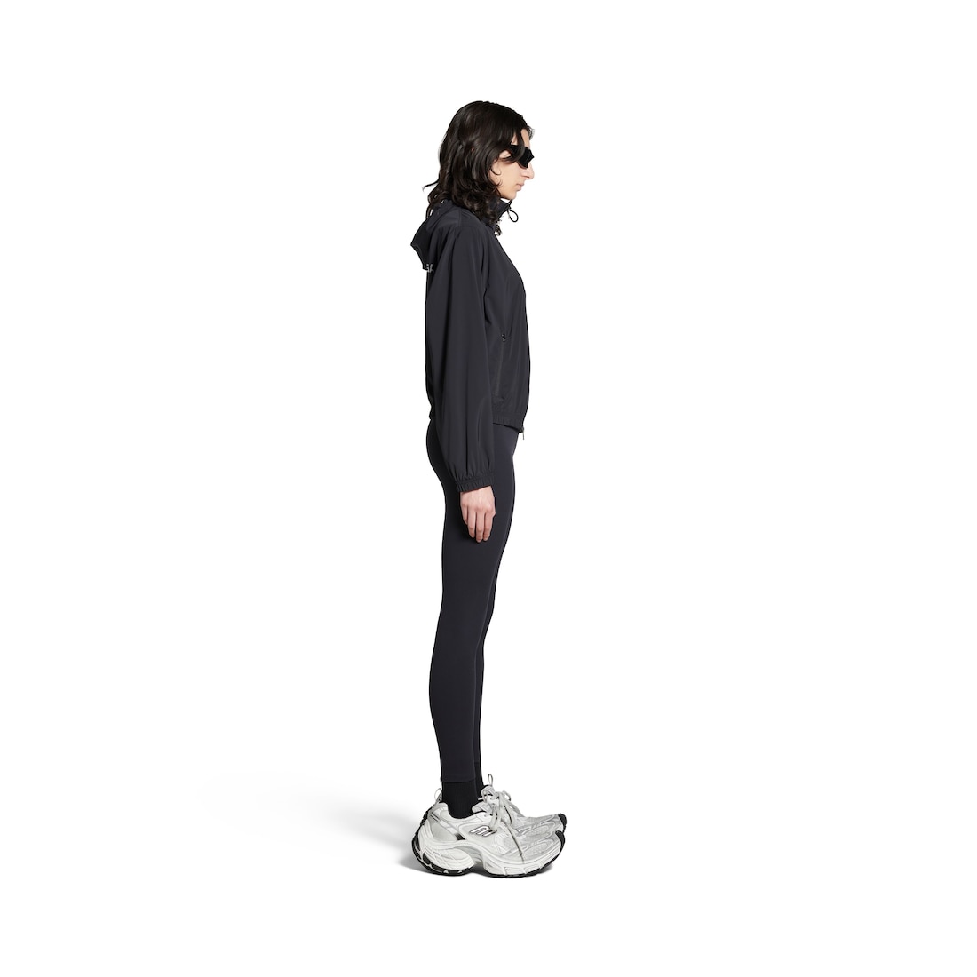 Balenciaga Cortavientos Shrunk Activewear para Mujer en Negro Ofertas especiales