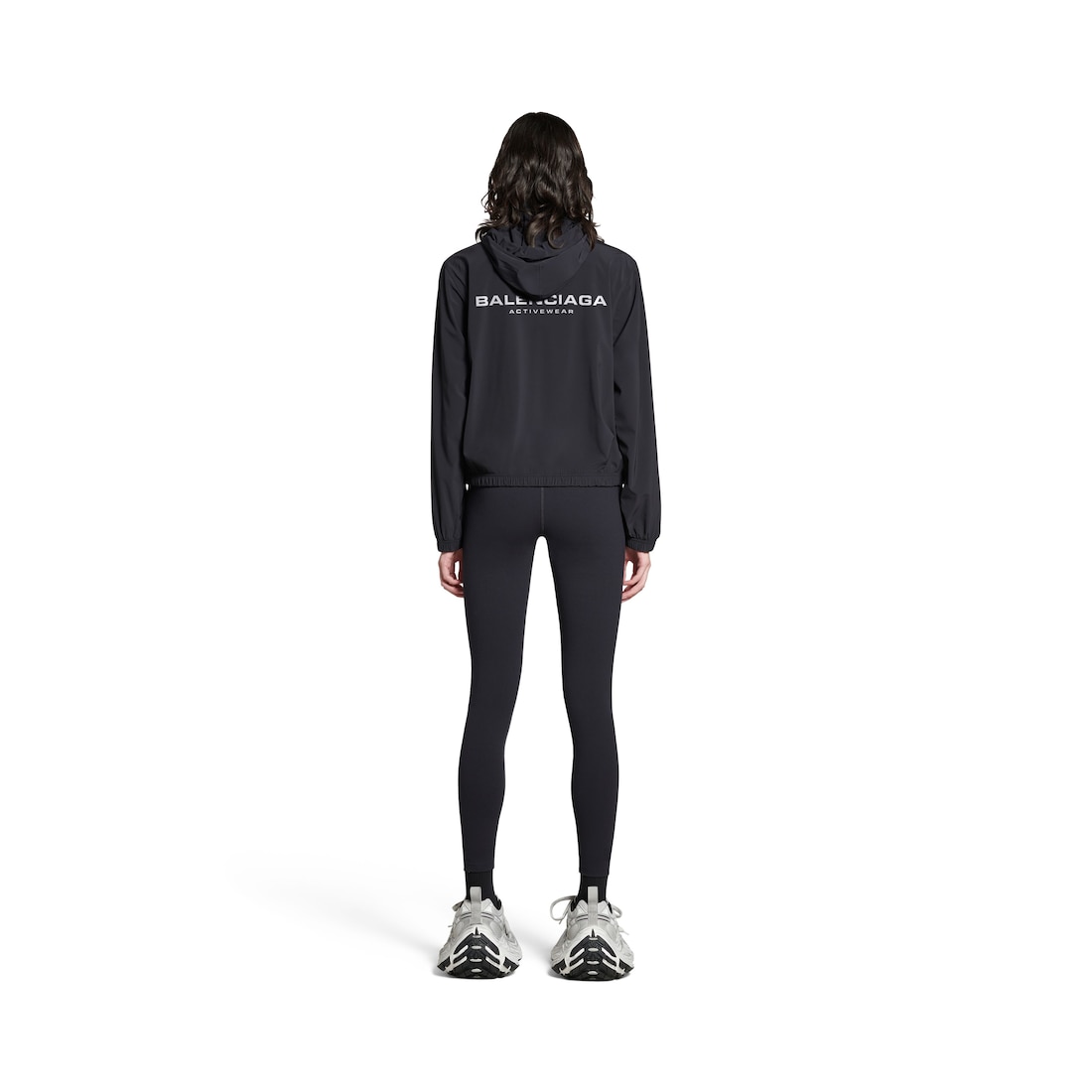 Balenciaga Cortavientos Shrunk Activewear para Mujer en Negro Ofertas especiales