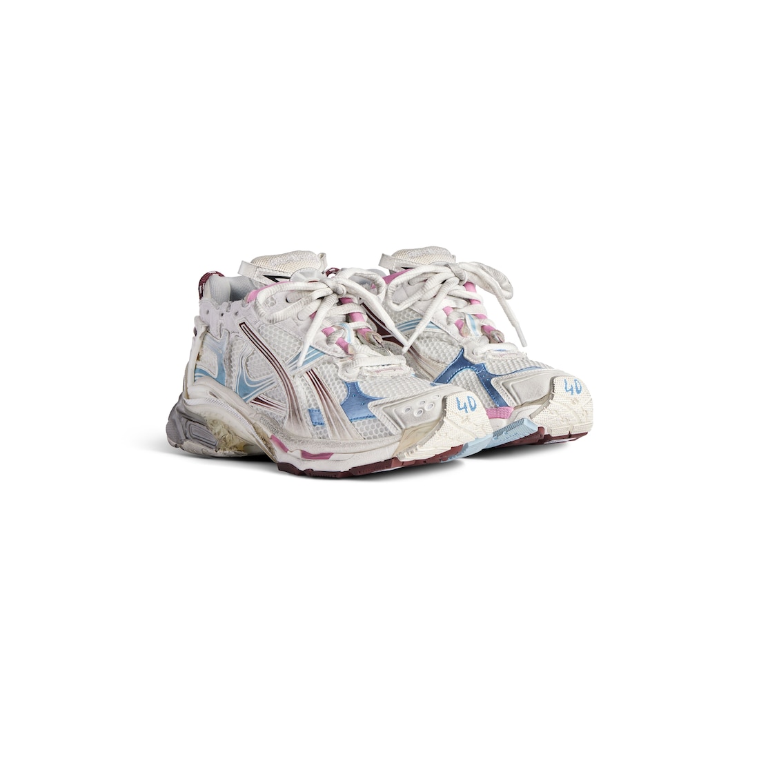 Balenciaga Zapatillas Runner Gradient para Mujer en Blanco/marrón/azul/rosa/gris Devoluciones gratuitas