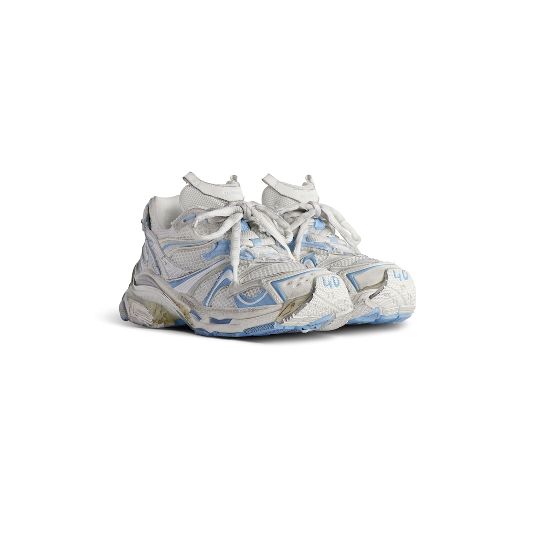 Balenciaga Zapatillas Runner 2.0 para Mujer en Blanco/azul Claro/gris 2025
