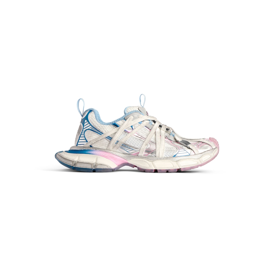 Balenciaga Zapatillas 3xl Extreme Laces B para Mujer en Blanco/gris/azul/rosa