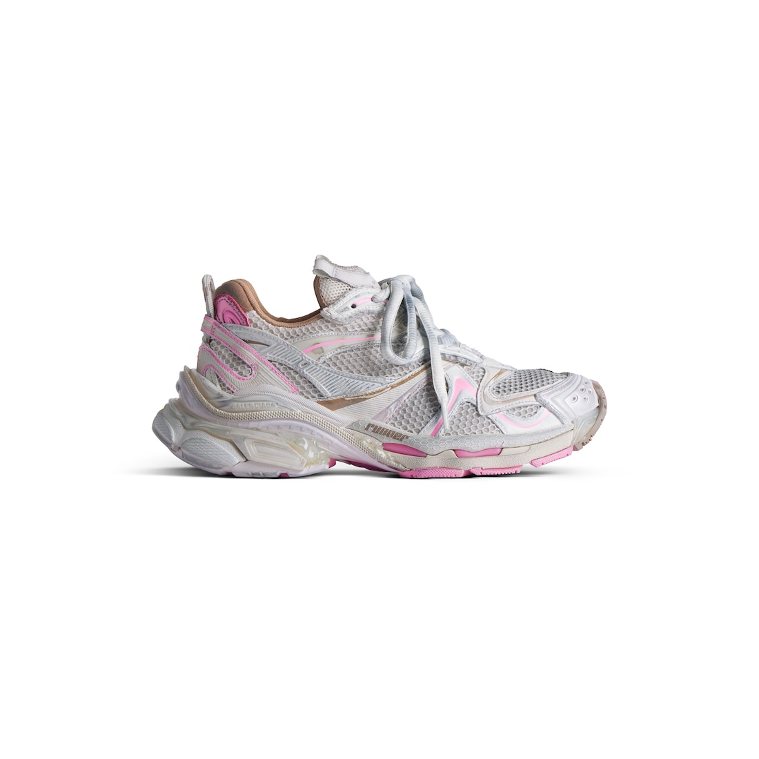 Balenciaga Zapatillas Runner 2.0 para Mujer en Taupe/rosa