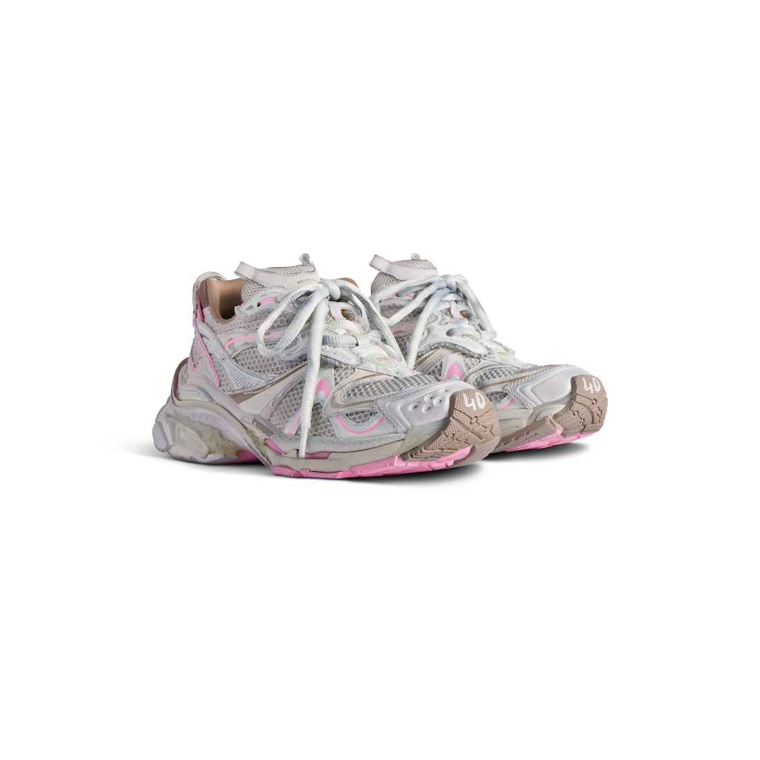 Balenciaga Zapatillas Runner 2.0 para Mujer en Taupe/rosa Gran oferta