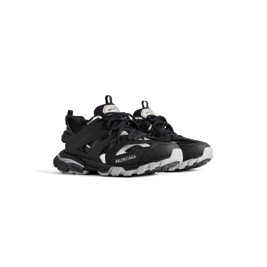 Balenciaga Zapatilla Track para Mujer en Negro/plateado Rebajas baratas