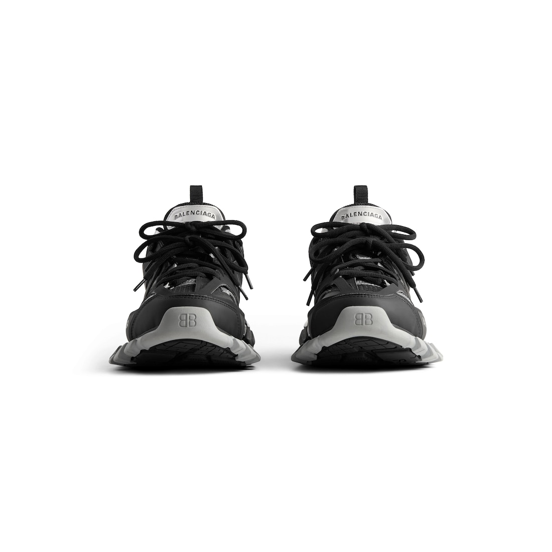 Balenciaga Zapatilla Track para Mujer en Negro/plateado Rebajas baratas
