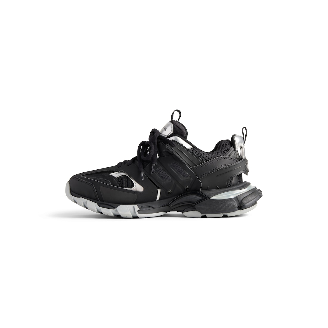 Balenciaga Zapatilla Track para Mujer en Negro/plateado Rebajas baratas