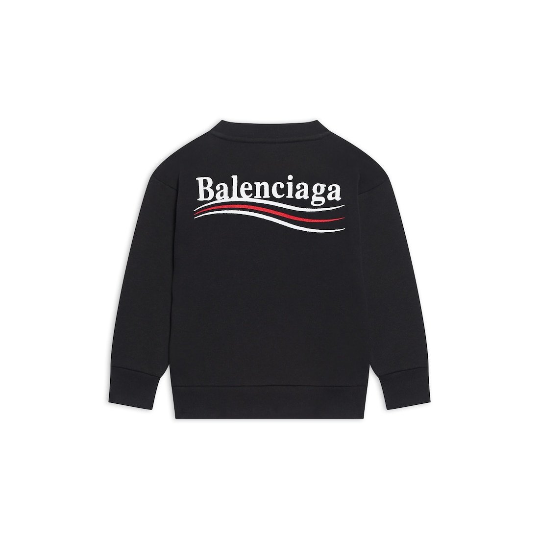Balenciaga Niños - Sudadera Political Campaign en Negro Rebajas online