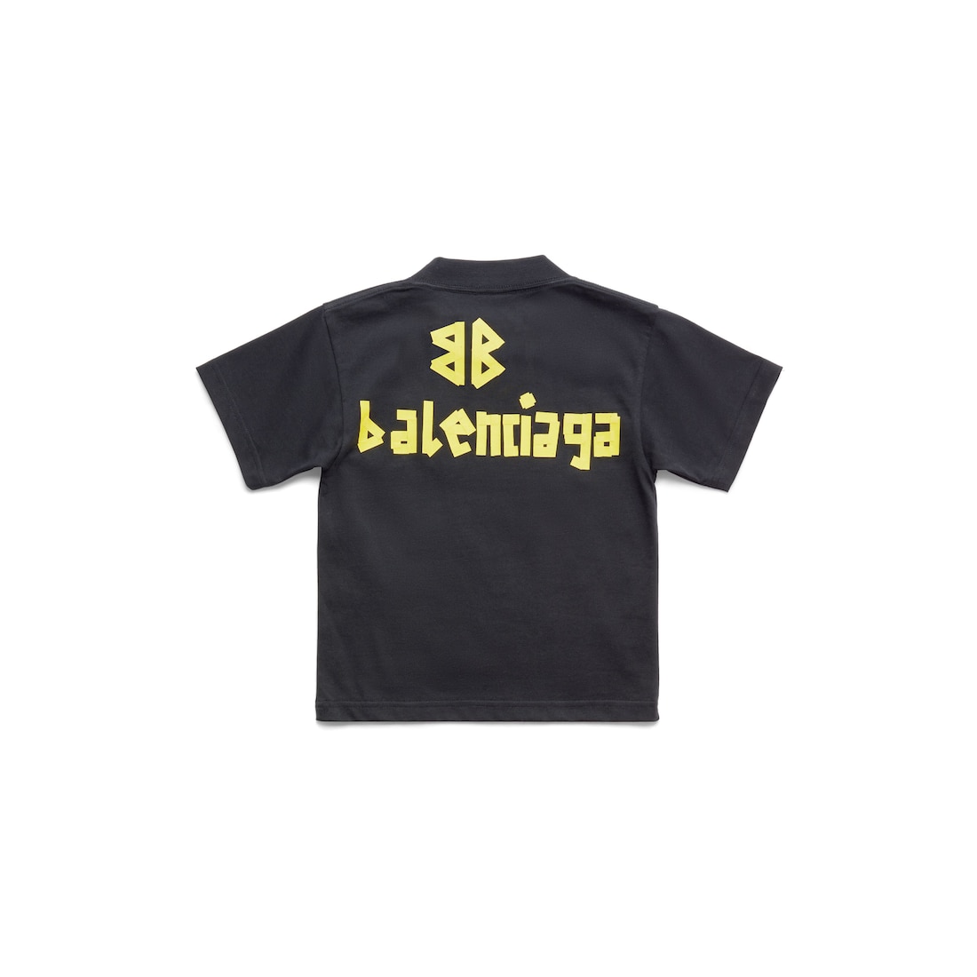 Balenciaga Niños - Camiseta Tape Type en Negro Degradado Últimos 3 días