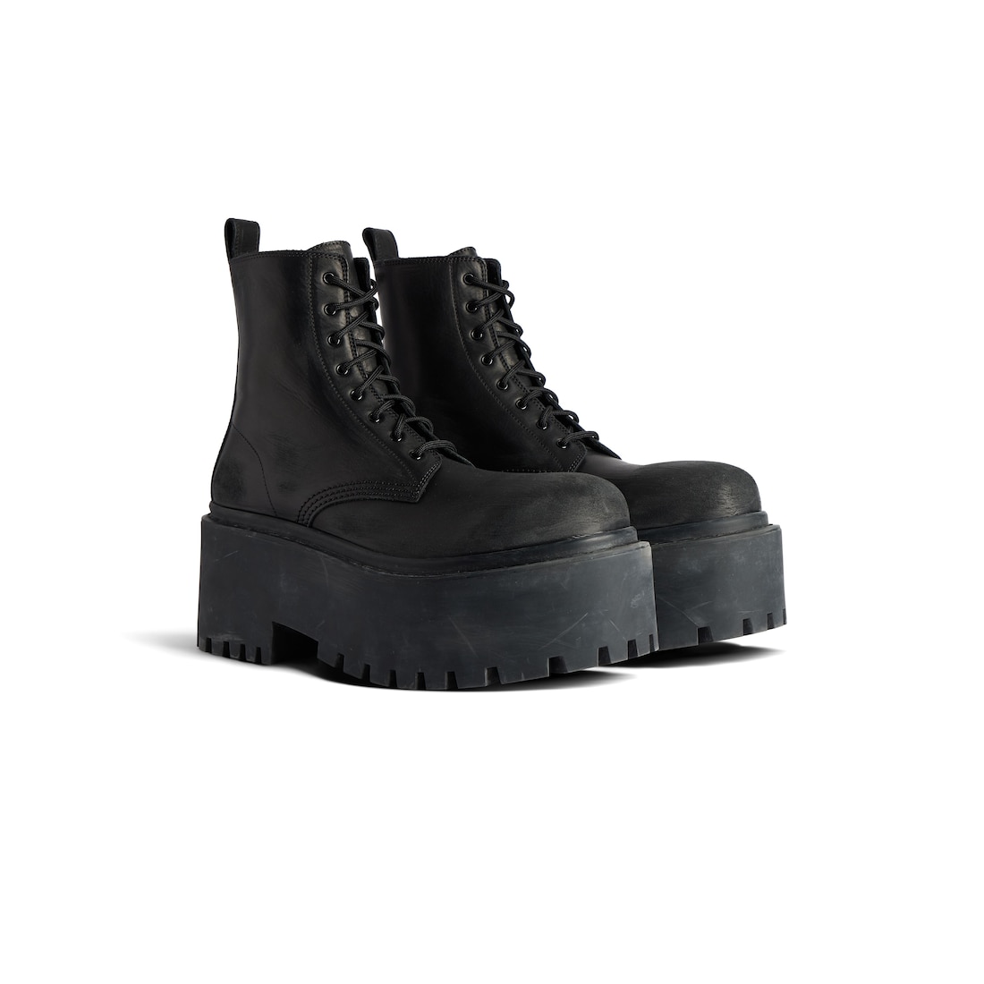 Balenciaga Botín Con Plataforma Strike para Mujer en Negro ÚLTIMAS EDICIONES