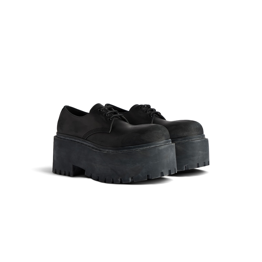 Balenciaga Derby Con Plataforma Strike para Mujer en Negro Últimos 2 días