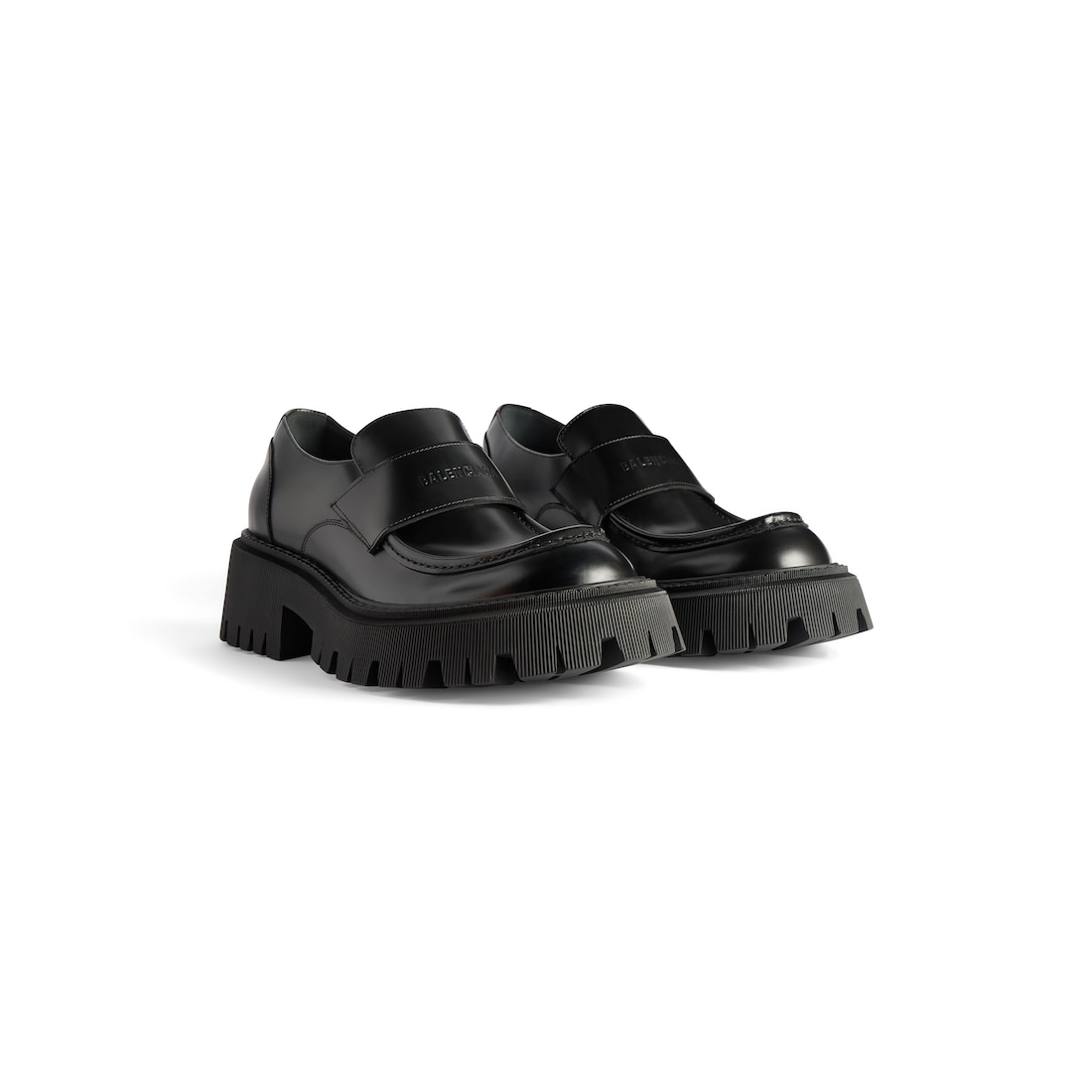 Balenciaga Mocasín Tractor para Mujer en Negro Último día