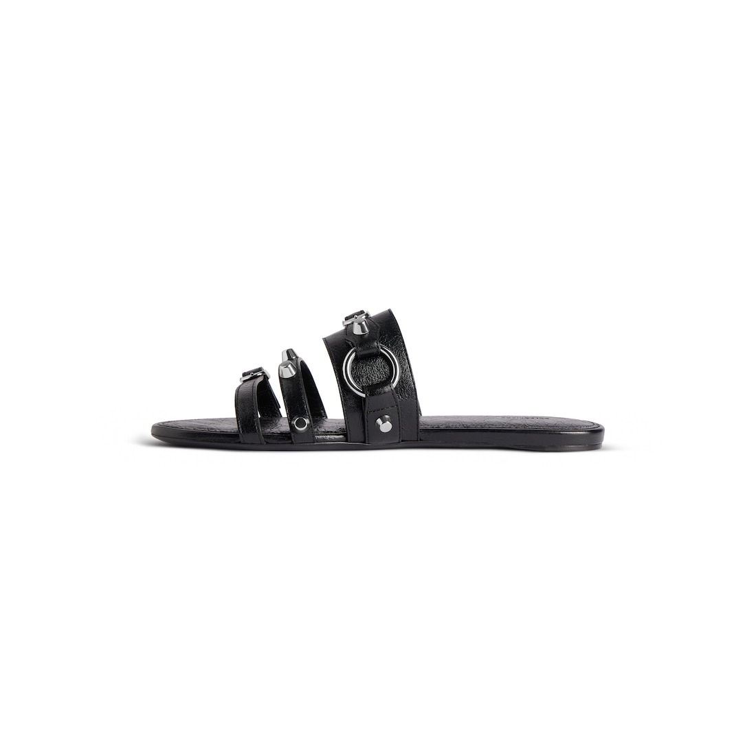 Balenciaga Mule Plana City para Mujer en Negro Superdescuento
