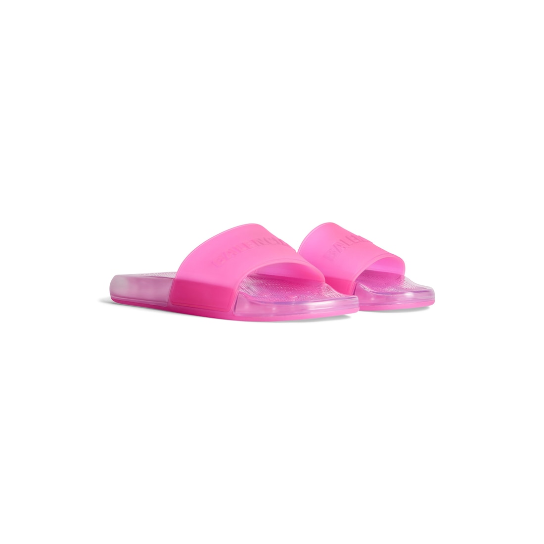 Balenciaga Sandalia Slide Pool Transparent para Mujer en Rosa Envío internacional gratuito