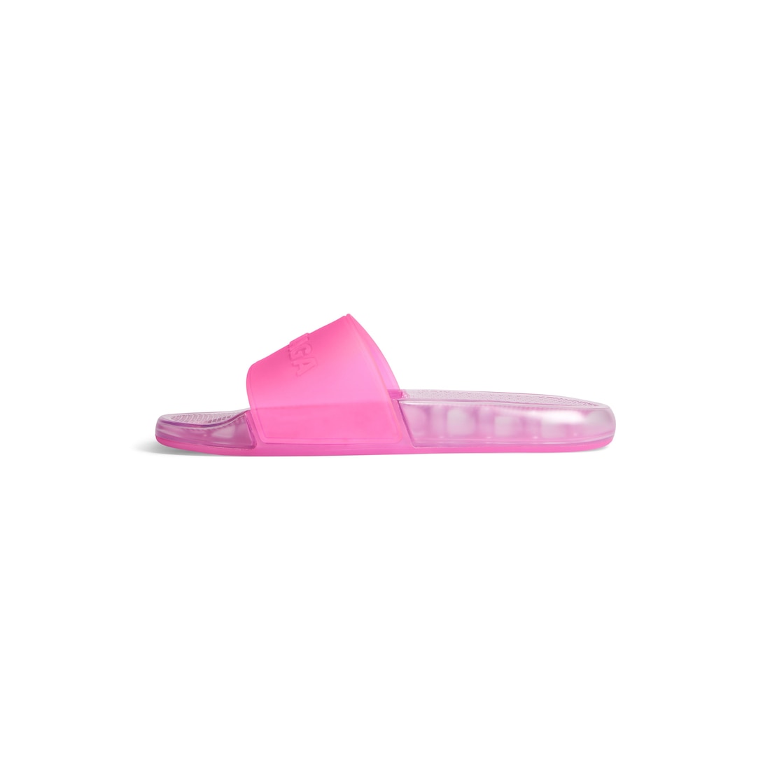 Balenciaga Sandalia Slide Pool Transparent para Mujer en Rosa Envío internacional gratuito
