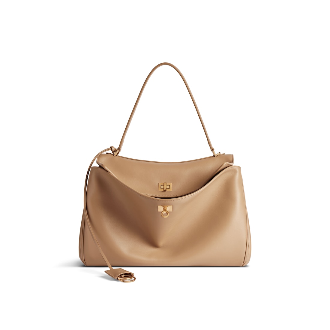 Balenciaga Bolso De Mano Rodeo Mediano para Mujer en Café Con Leche