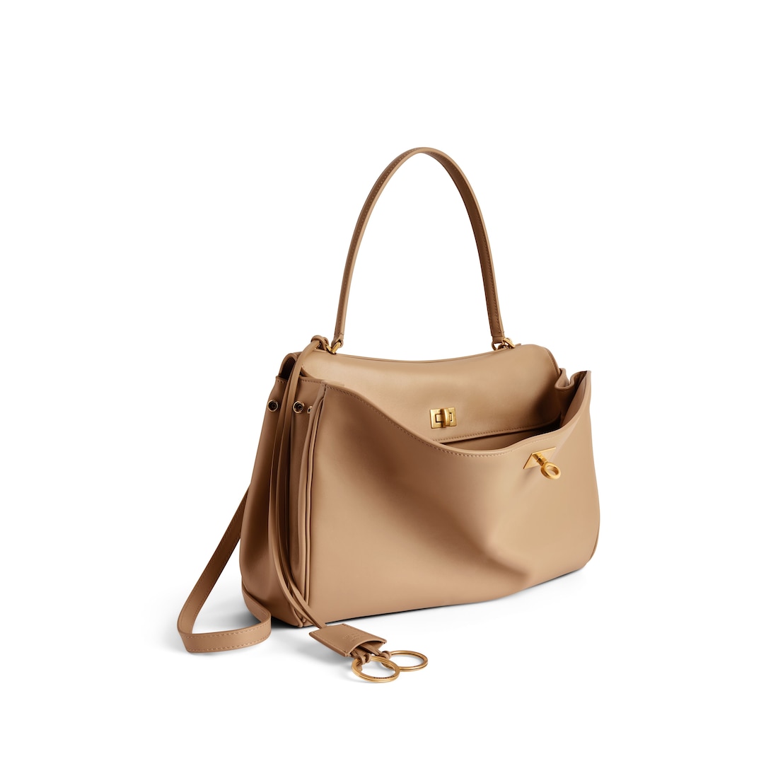 Balenciaga Bolso De Mano Rodeo Mediano para Mujer en Café Con Leche Ofertas de temporada