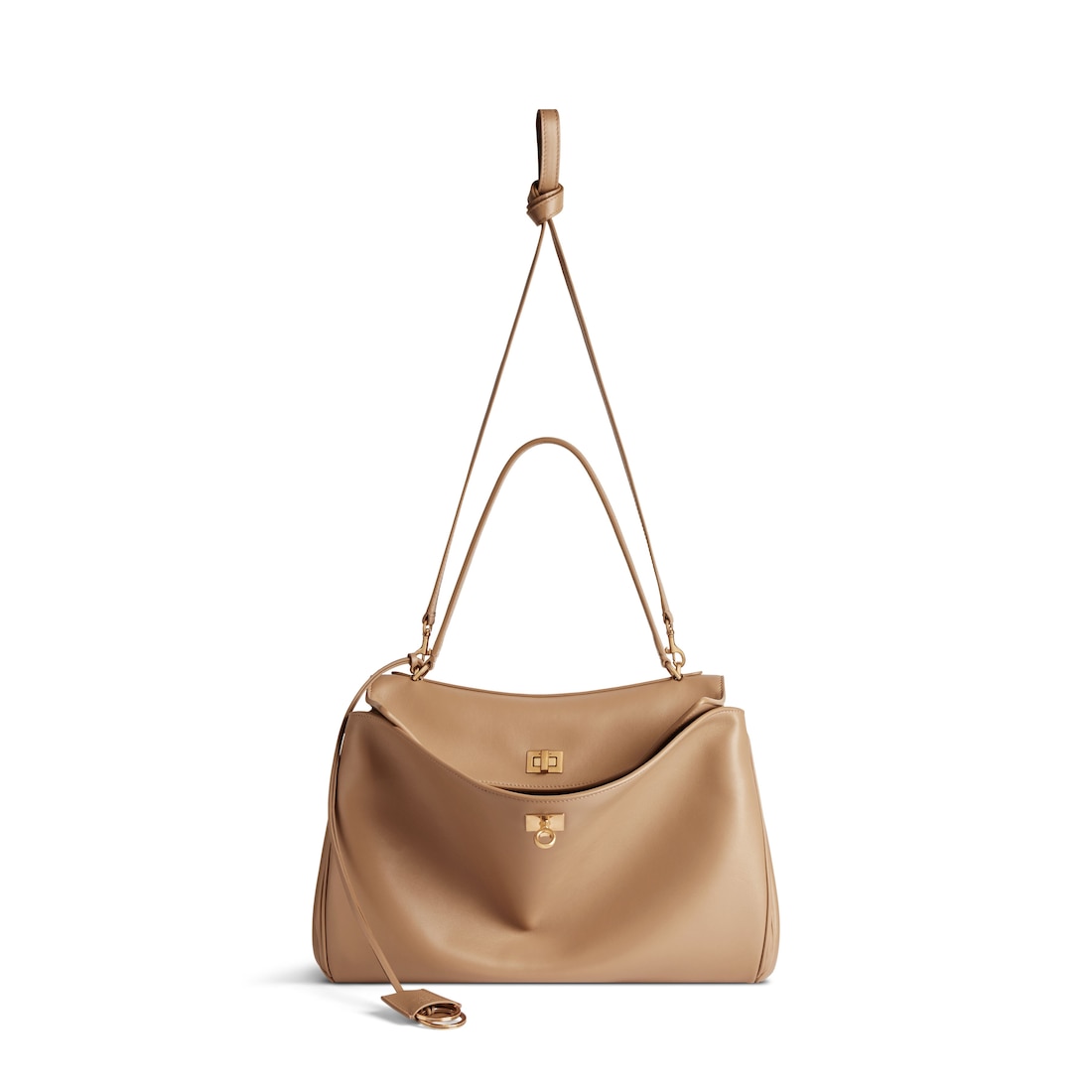 Balenciaga Bolso De Mano Rodeo Mediano para Mujer en Café Con Leche Ofertas de temporada