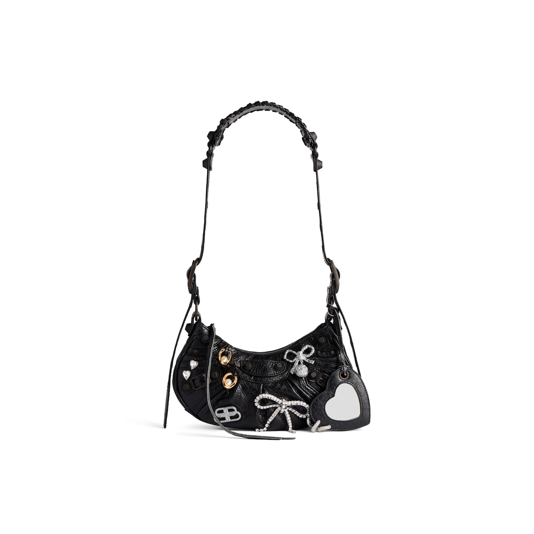 Balenciaga Bolso De Hombro Le Cagole Xs Con Pines para Mujer en Negro