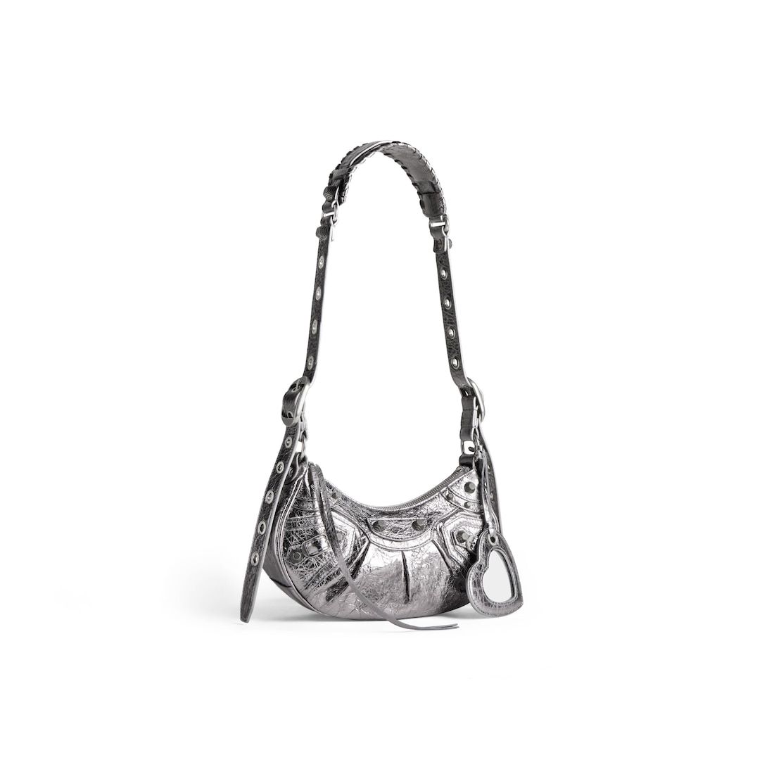 Balenciaga Bolso De Hombro Xs Le Cagole Metalizada para Mujer en Plata En línea