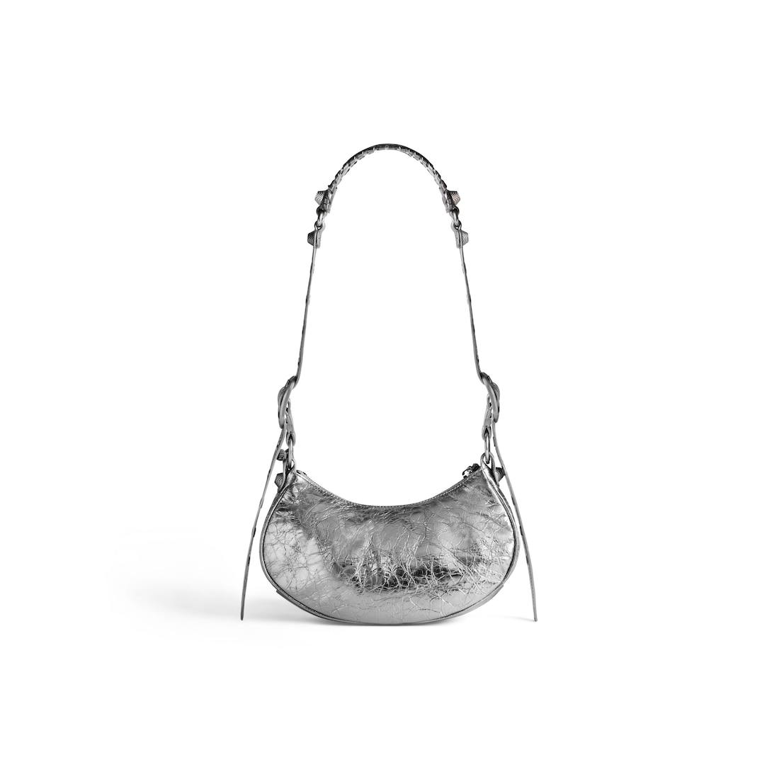 Balenciaga Bolso De Hombro Xs Le Cagole Metalizada para Mujer en Plata En línea