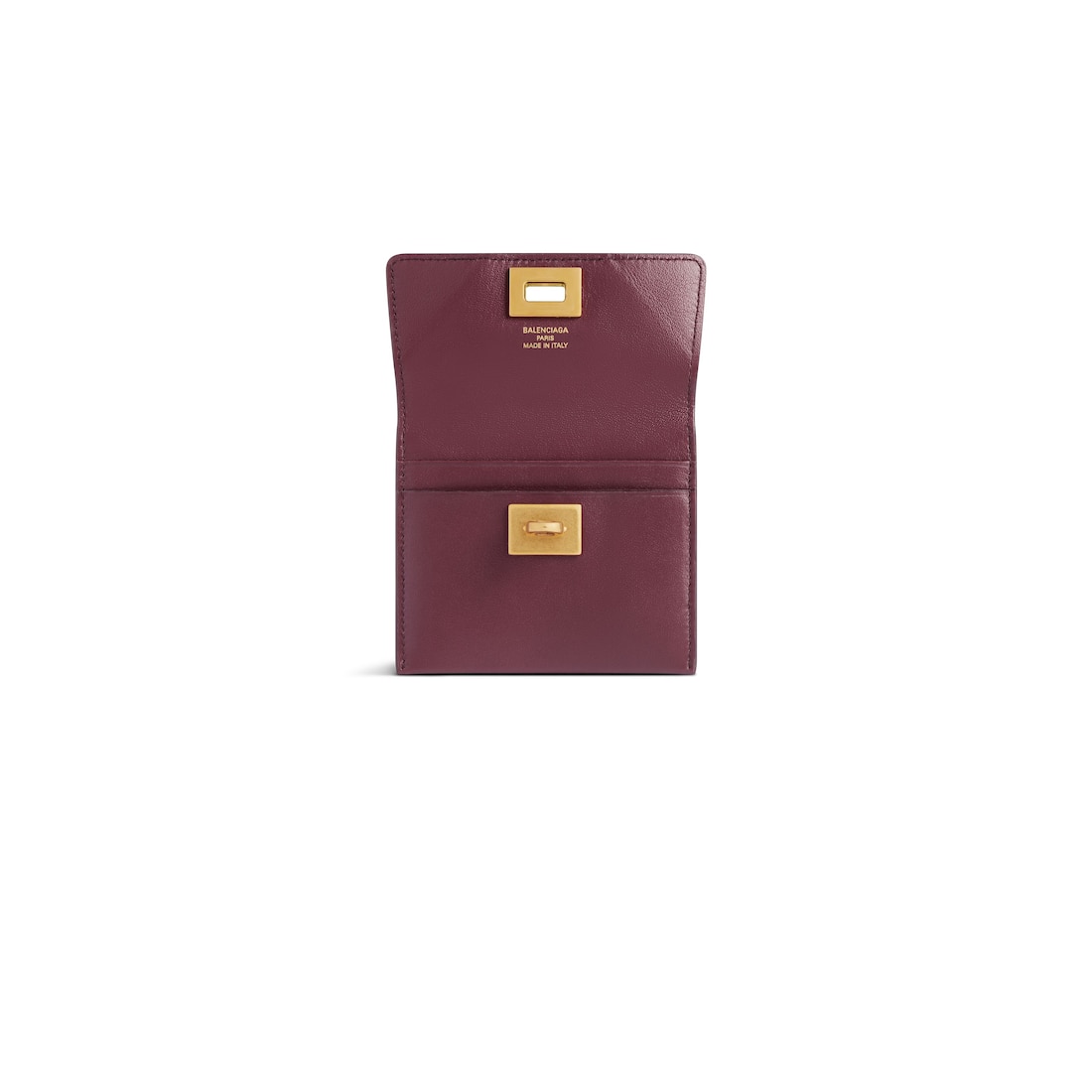 Balenciaga Tarjetero Con Solapa Rodeo para Mujer en Burdeos Oscuro En oferta