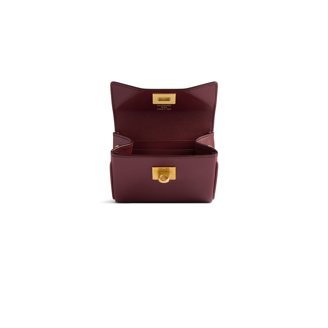 Balenciaga Tarjetero Con Solapa Rodeo para Mujer en Burdeos Oscuro Gran oferta