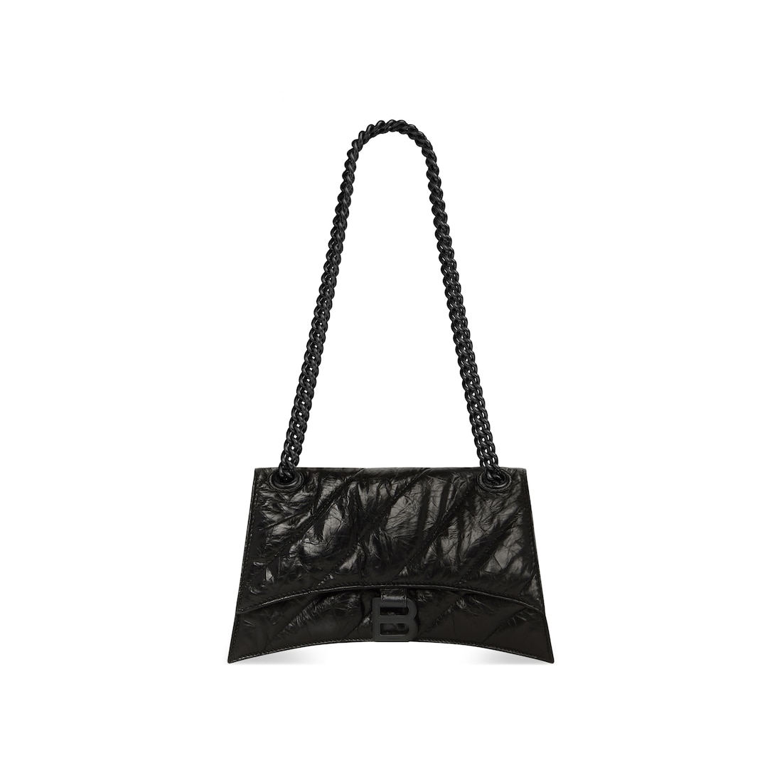 Balenciaga Bolso Pequeño Con Cadena Crush Acolchado para Mujer en Negro