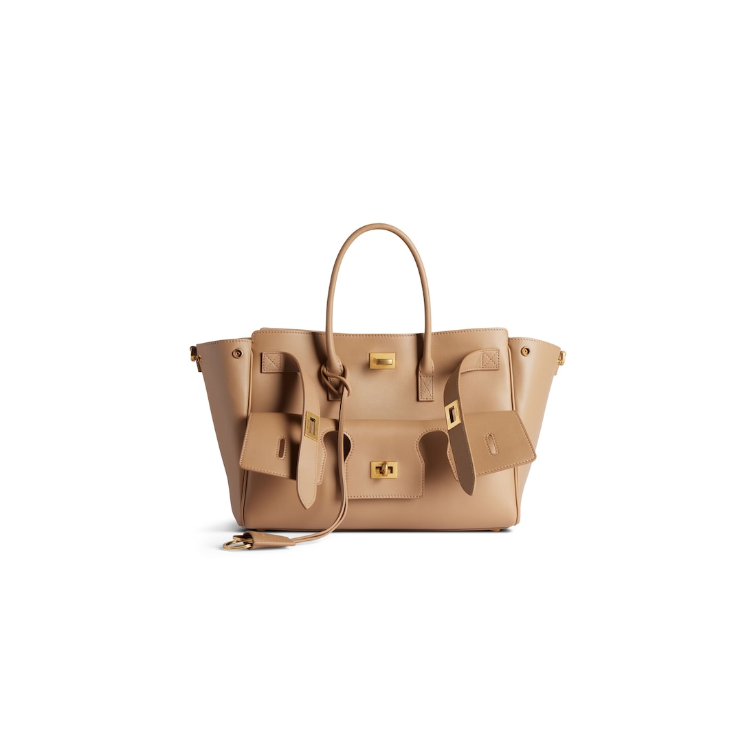 Balenciaga Bolso Carry All Bel Air Pequeño para Mujer en Café Con Leche