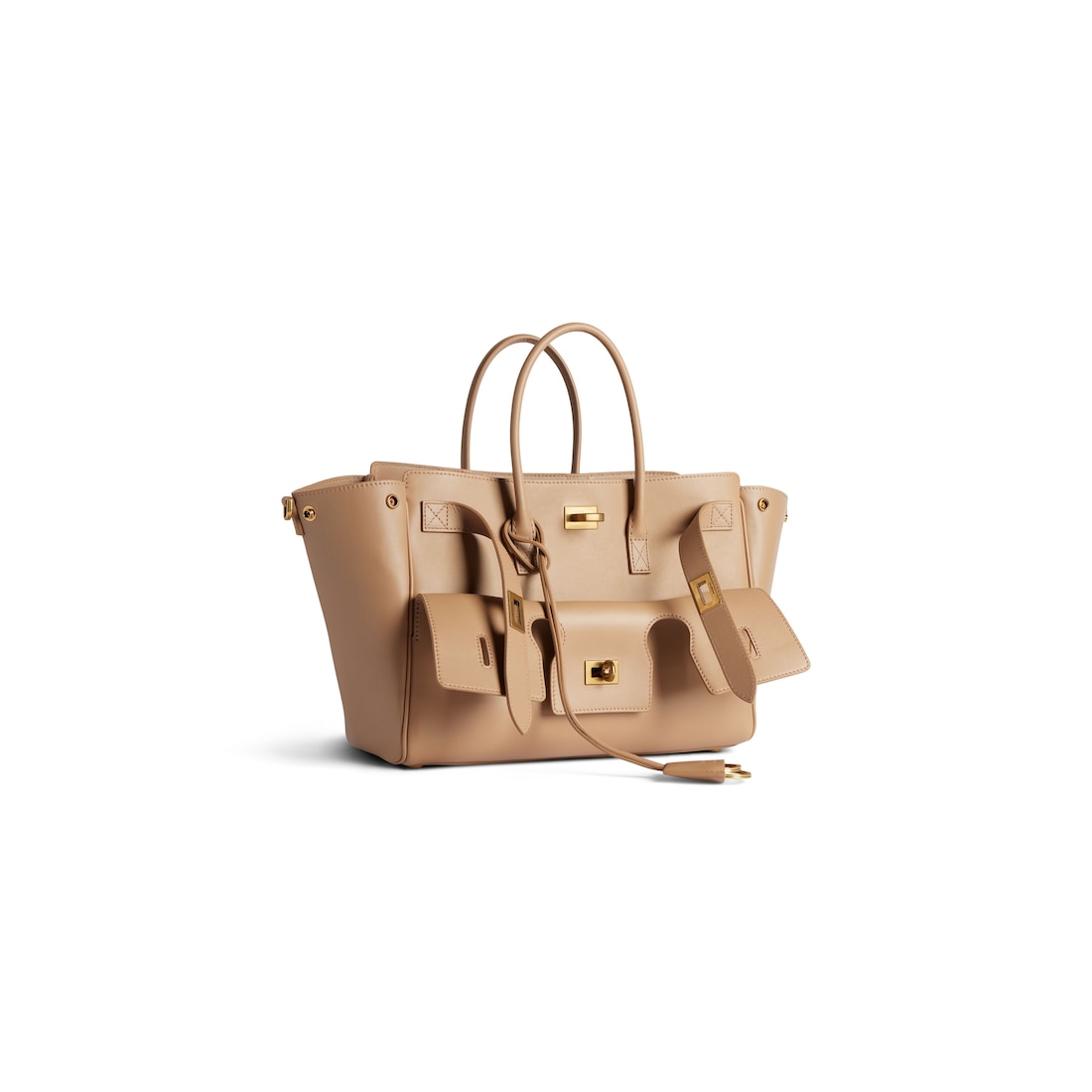 Balenciaga Bolso Carry All Bel Air Pequeño para Mujer en Café Con Leche COMPRAR AHORA