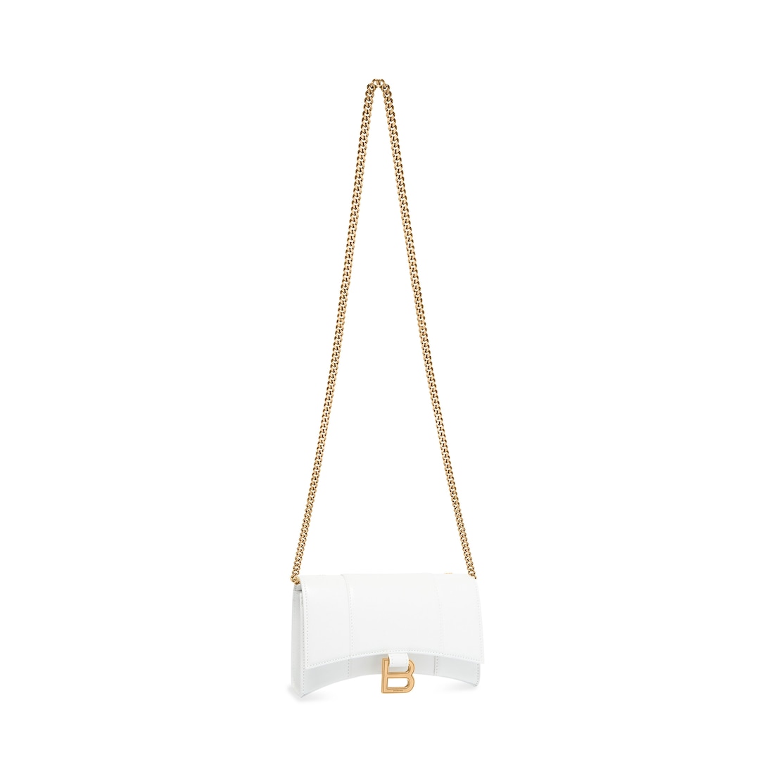 Balenciaga Cartera Con Cadena Hourglass para Mujer en Blanco Promoción por tiempo limitado