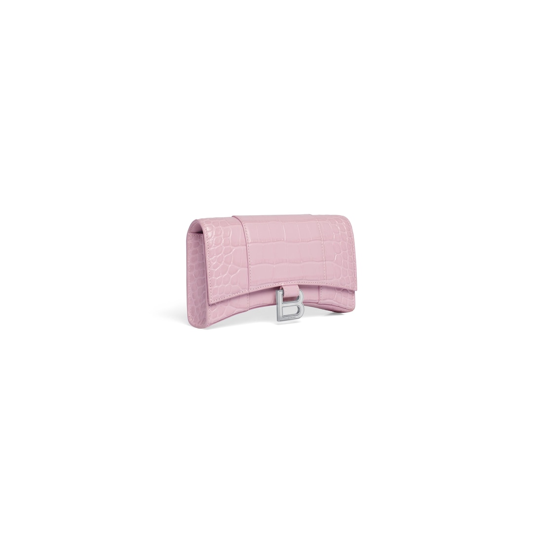 Balenciaga Cartera Con Cadena Hourglass Con Estampado Cocodrilo para Mujer en Rosa Oferta especial de fábrica