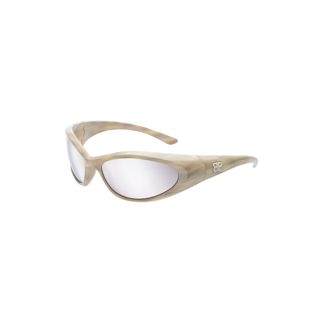 Balenciaga Gafas De Sol Sporty B Round Af en Blanco Descuentos del mes