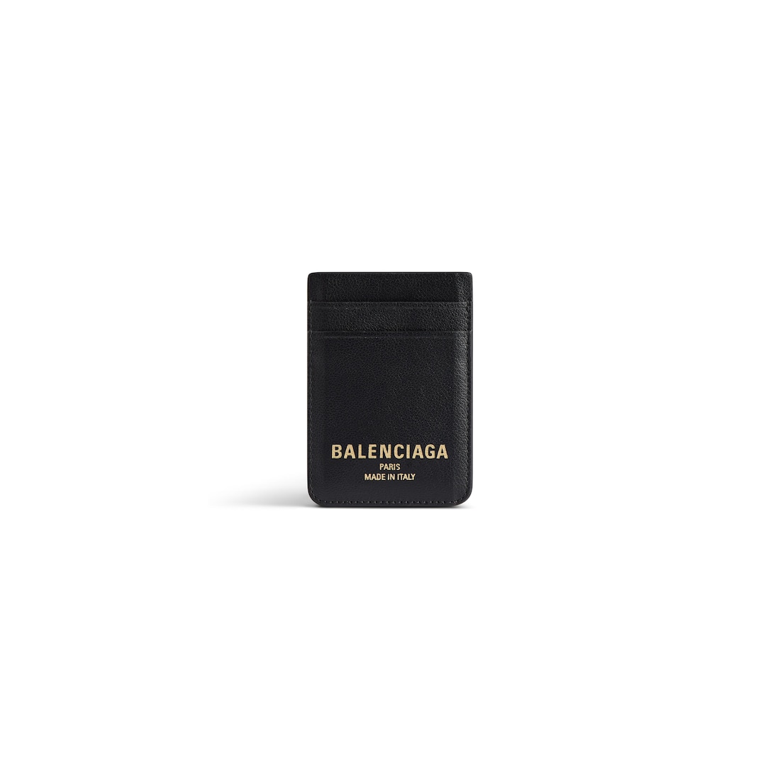 Balenciaga Tarjetero Magnético Cash 2.0 para Mujer en Negro